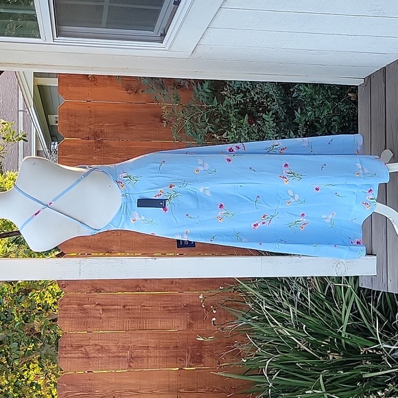 NWT Lulu's Blooming Vision Light Blue Floral Print Maxi Dress - Picture 5 of 11